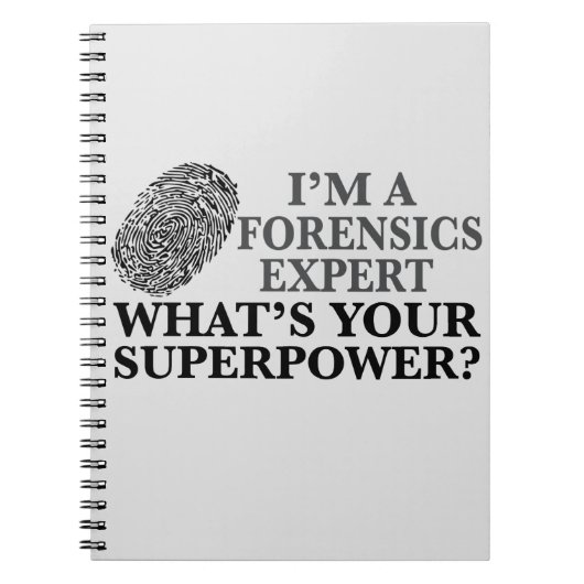Funny Forensics Expert Notizblock (Vorderseite)