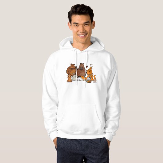 Funny Forest Animals Hoodie (Vorne ganz)