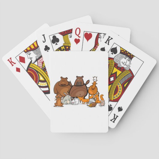 Funny Forest Animals Spielkarten (Rückseite)