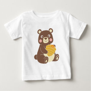 Funny Forest Baby Bear mit Honey Jar T-shirt