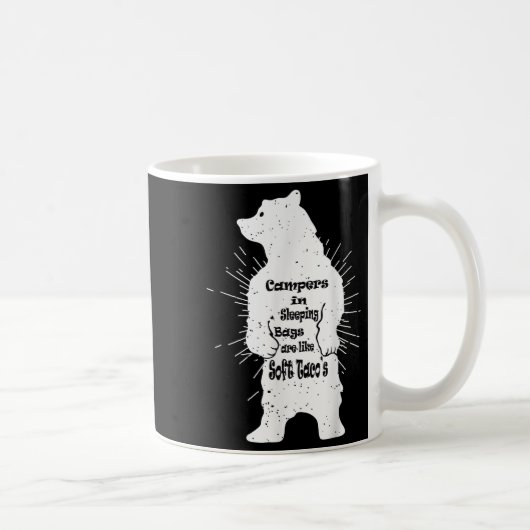Funny Forest Bear Camping Wanderangebot Kaffeetasse (Rechts)