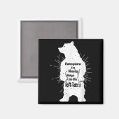 Funny Forest Bear Camping Wanderangebot Magnet (Vorderseite/Rückseite)