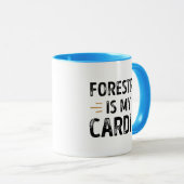 Funny Forestry is my Cardio - forest Gift Tasse (VorderseiteRechts)