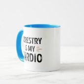 Funny Forestry is my Cardio - forest Gift Tasse (Vorderseite Links)