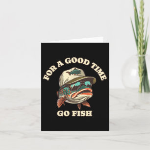 Funny Foreut Fisherman Fishing Gutes Time Joke Karte