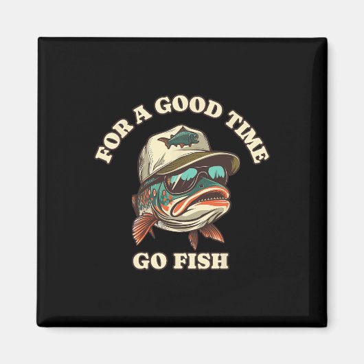 Funny Foreut Fisherman Fishing Gutes Time Joke Magnet (Vorne)