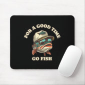 Funny Foreut Fisherman Fishing Gutes Time Joke Mousepad (Mit Mouse)