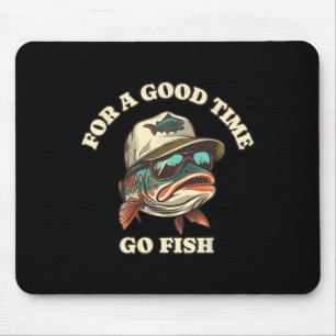 Funny Foreut Fisherman Fishing Gutes Time Joke Mousepad