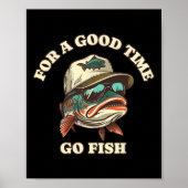Funny Foreut Fisherman Fishing Gutes Time Joke Poster (Vorne)