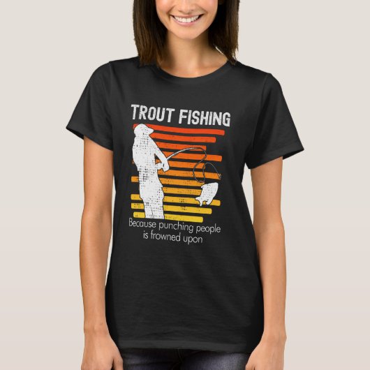 Funny Foreut Fishing Retro T-Shirt (Vorderseite)