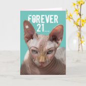 Funny Forever 21 mit 100 Jahren Erfahrung Karte (Gelbe Blume)