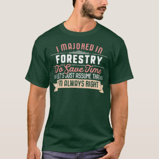 Funny Forever Major Student Abschluss Geschenk T-Shirt
