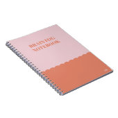 Funny Forgetful Brain Nebel Zitat Pink & Orange Notizblock (Rechte Seite)