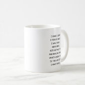 Funny Forgetful Quote Mug for Coffee Lovers Kaffeetasse (VorderseiteRechts)