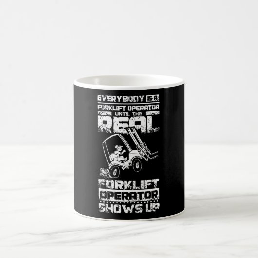 Funny Forklift Operator Kaffeetasse (Mittel)
