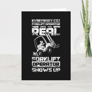 Funny Forklift Operator Karte