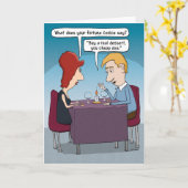 Funny Fortune Cookie Geburtstagskarte Karte (Gelbe Blume)