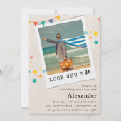 Funny Foto 36. Geburtstagseinladungen Männer Einladung (Vorderseite)