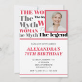 Funny Foto 78. Geburtstagseinladung Zeitgenössisch Einladung (Vorderseite)