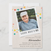 Funny Foto 83. Geburtstag Einladungen Männer (Vorderseite)