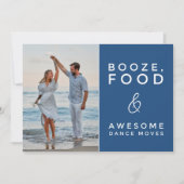 Funny Foto Beach Hochzeit Save the Date (Vorderseite)