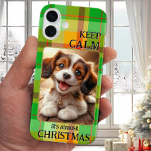 Funny Foto Behielt Calm Weihnachts-Handy Fall
