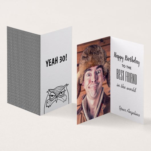 Funny Foto Birthday (Innenseite und Außenseite)