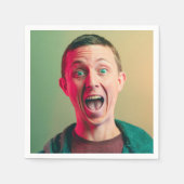 Funny Foto Birthday Celebrant Serviette (Vorderseite)