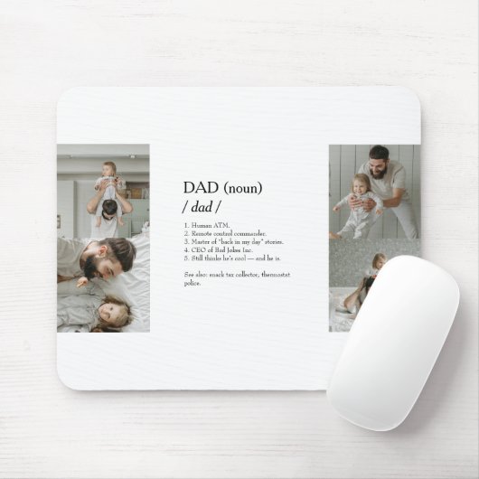 Funny Foto Collage Mousepad mit Vater Definitionen (Mit Mouse)