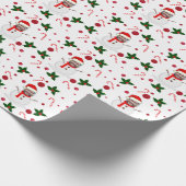 Funny Foto Face Snowman Weihnachten Geschenkpapier (Ecke)