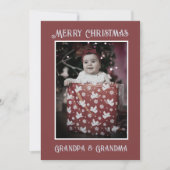 Funny Foto | Frohe Weihnachten Opa Oma (Vorderseite)