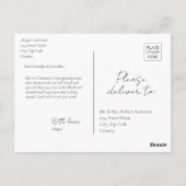 Funny Foto | Frohe Weihnachten Opa Oma Postkarte (Rückseite)