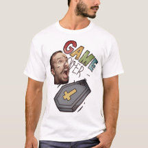 Funny Foto Halloween/Gamers Spiel über Coffin