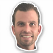 Funny Foto Head Junggeselinnen-Abschied Groove Aufkleber (Vorderseite)