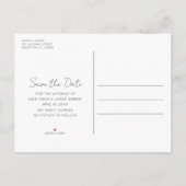 Funny Foto Hochzeitbudget Save the Date Ankündigungspostkarte (Rückseite)