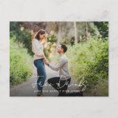 Funny Foto Hochzeitbudget Save the Date Ankündigungspostkarte (Vorderseite)