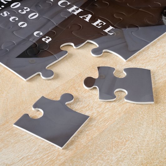 Funny Foto Moderne Hochzeit retten das Datum Puzzle (Seite)