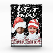 Funny Foto Personalisiert Weihnachten Let It Snow (Vorderseite)