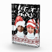 Funny Foto Personalisiert Weihnachten Let It Snow (Rechts)