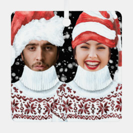 Funny Foto Personalisiert Weihnachten Ornament Aus Metall