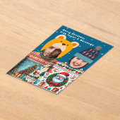 Funny Foto Personalisiert Weihnachts-Jumper Acryleinladungen (Ablage )