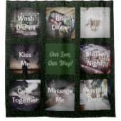 Funny Foto Personalisierte Geschenke für Husband G Duschvorhang (Vorderseite)