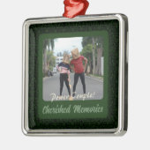 Funny Foto Personalisierte Geschenke für Husband G Ornament Aus Metall (Links)