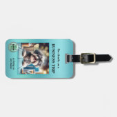 Funny Foto QR-Logos Geschäftsreise Gepäckanhänger (Vorderseite horizontal)