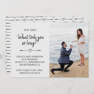 Funny Foto sagte sie "Was hat so lange gedauert Ve Einladung