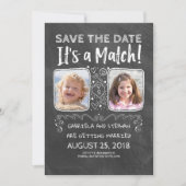 Funny Foto Save the Date - Es ist ein Match (Vorderseite)