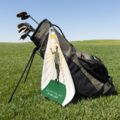 Funny Foto T-Shirt-riffic Vathers Day Golfhandtuch (Gras)