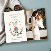 Funny Foto Ugly Sweater Leafy Rentier Weihnachten