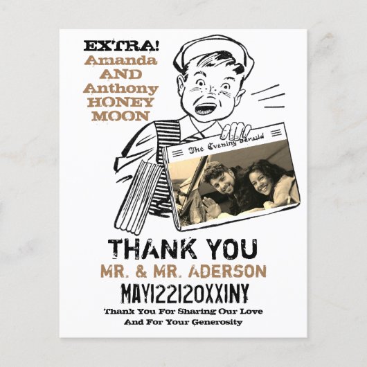 Funny Foto vielen Dank Flyer (Vorne)