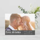 Funny Foto Wedding Save the Date (Stehend Vorderseite)